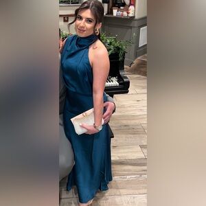 Petal and pup anabelle halter neck midi dress